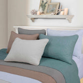 Channing Fine Stitched Floral Cotton Quilt Set